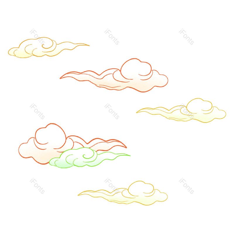 中国图片,云纹元素,云素材PNG,免抠素材